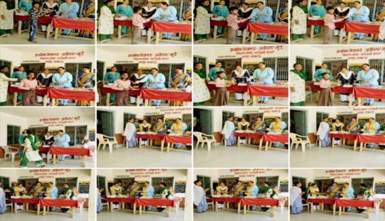 8 जुलाई 2022 को प्राथमिक विद्यालय अलीनगर खुर्द, सरोजनी नगर लखनऊ में बच्चों को उपलब्ध कराई गई सामग्री